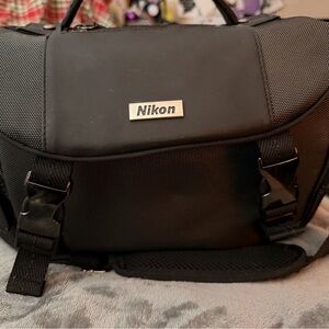 Nikon Black Messenger Bag
